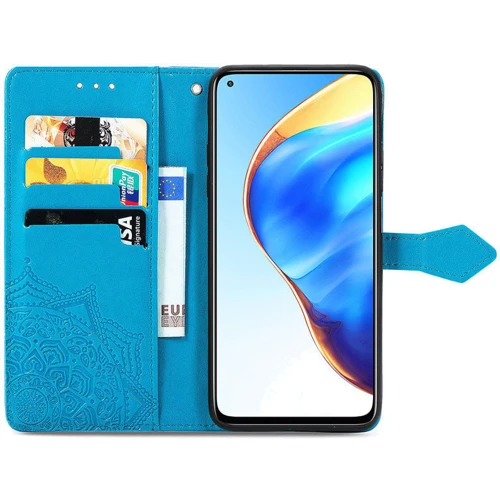 Аксессуар для смартфона Mobile Case Book Cover Art Leather Blue for Xiaomi Mi 10T / Mi 10T Pro: Цвет синий