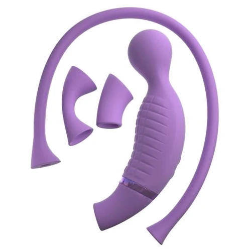 Вибратор с вакумной стимуляцией клитора Pipedream Ultimate Climax-Her , 12,5х3,5 см
