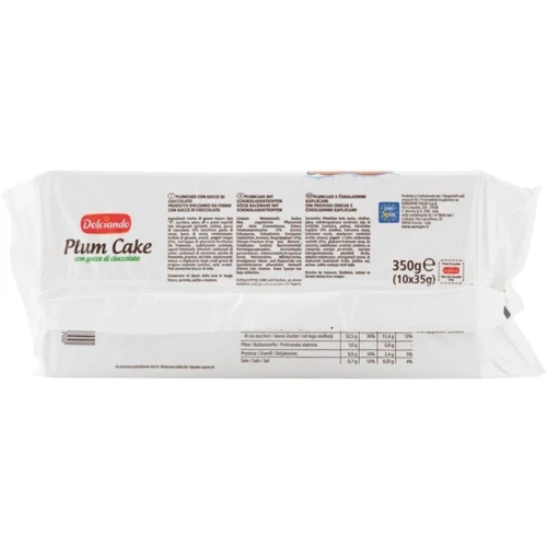 Кекс в шоколаде Dolciando Plum Cake 350 г (WT1887): Вес нетто 350 г
