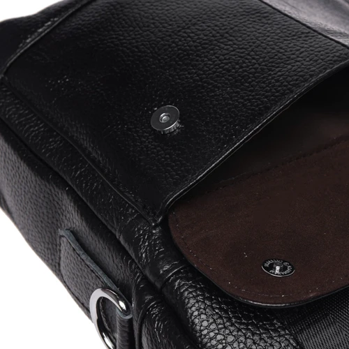 Чоловіча сумка планшет Keizer чорна (K18860-black): Матеріал Натуральна шкіра