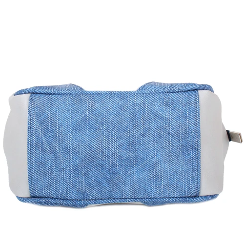 Женская сумка саквояж Laskara синяя (LK-10247-grey-denim): Тип ручки Короткая ручка, С двумя ручками