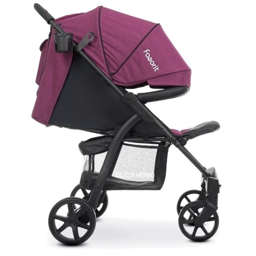 Коляска El Camino Favorit M 3409 (purple): Материал колес EVA