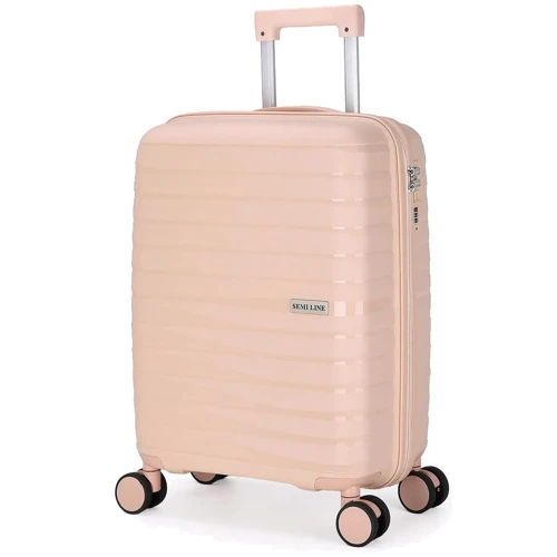 Чемодан Semi Line 20" (S) Beige (T5795-1) (DAS303026): Фактура Матовая, Гладкая