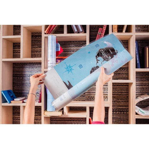 Скретч-карта мира Travel Map Silver World (Eng)