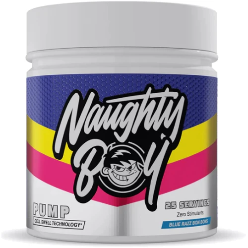 Передтренувальний комплекс Naughty Boy Pump 400 g / 25 servings / Blue Raz