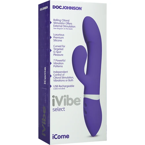 Вибратор iVibe Select iCome 11,5х3,8 см, фиолетовый