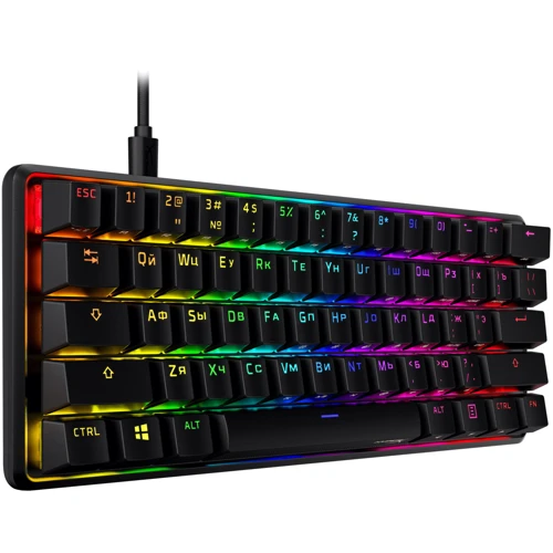 Клавиатура HyperX Alloy Origins 60 (HKBO1S-RB-RU/G): Интерфейс подключения USB