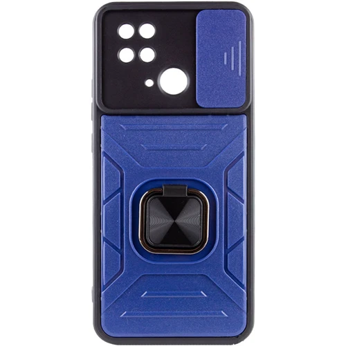 Чохол для телефона Mobile Case Camshield Flash Ring Blue для Xiaomi Redmi 10C: Матеріал TPU (Термополиуретан) і полікарбонат
