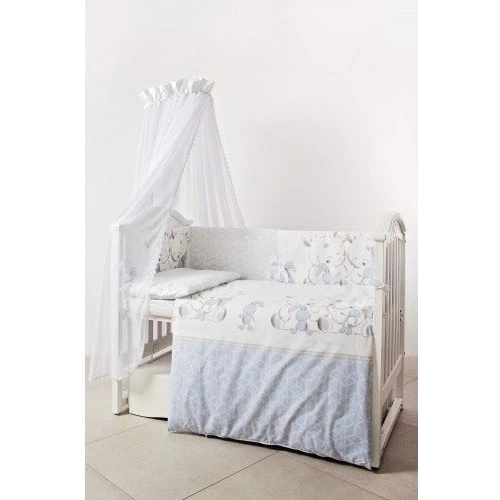 Постельный комплект 6 эл. Twins Eco Line New 4091-E-026, Best friend grey, серый