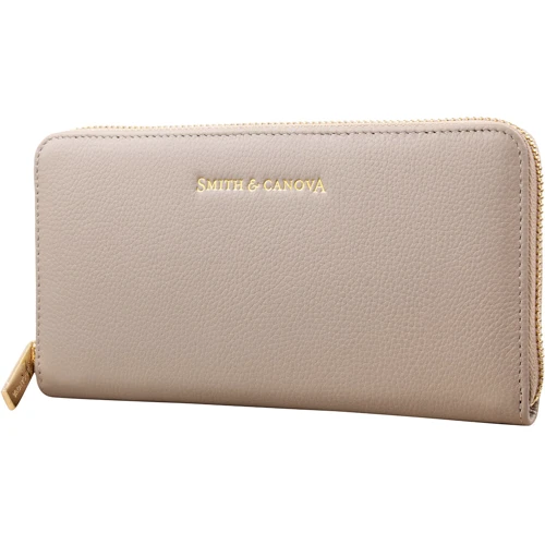 Жіночий гаманець Smith & Canova сірий (FUL-26818-grey): Матеріал Натуральна шкіра