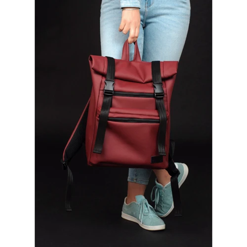 Женский рюкзак Sambag RollTop Zard бордовый (24238005): Страна производитель Украина
