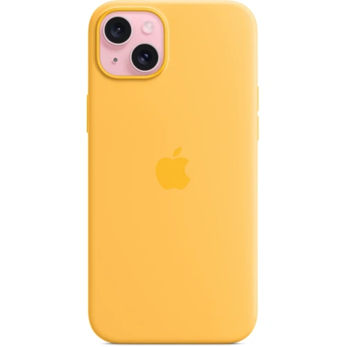 Чохол для iPhone Apple iPhone 15 Plus Silicone Case with MagSafe - Sunshine (MWNF3ZM/A): Колір желтый