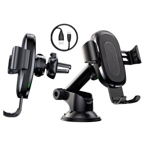 Тримач Baseus Car Holder Wireless Charger Gravity Mount Black (WXYL-A01): Виробник Baseus
