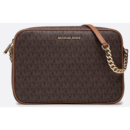 Женская сумка кросс боди Michael Kors JET SET LG EW CROSSBODY темно-коричневая (32F1GJ6C7B200)