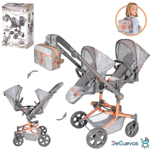 Коляска для кукол DeCuevas Cytix для двойни (90877)