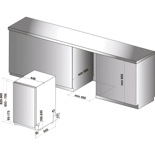 Встраиваемая посудомоечная машина Indesit DSIC 3M19: Расход воды, л 11.5
