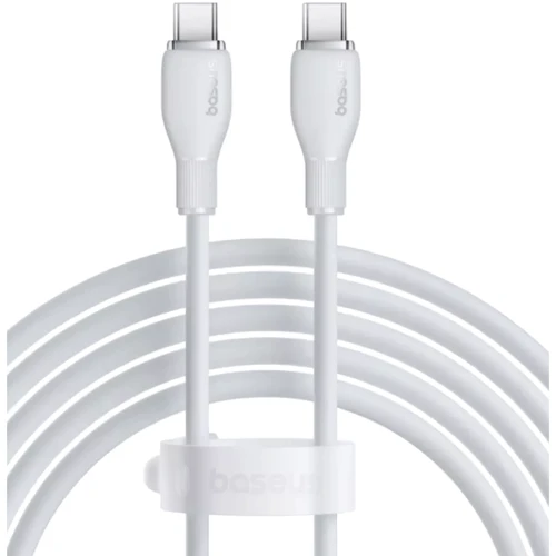 Кабель Baseus Cable USB-C to USB-C Pudding Series Fast Charging Cable 100W 2m White (P10355702221-01)