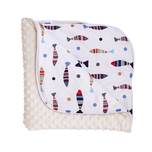 Плед Twins Minky Spring 80x80 см светло-бежевый (1461-TMS-202)