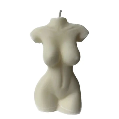 Свічка у вигляді торса жінки Glowing fire, 10х5 см (білий): Виробник Glowing fire