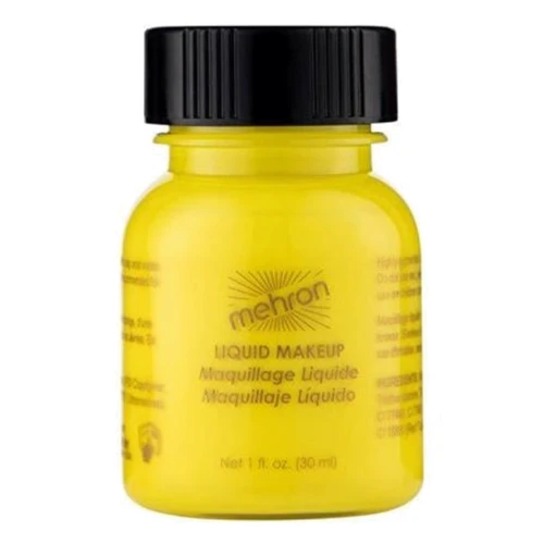 Mehron Liquid Makeup, Yellow Жидкий грим (Желтый) 30 ml