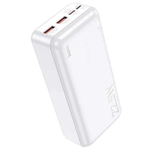 Внешний аккумулятор Hoco Power Bank 30000mAh J101B Astute 22.5W White: Встроенный кабель нет