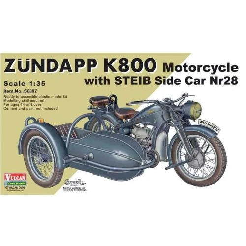 Мотоцикл Vulcan Zündapp (Цундапп) K800 с коляской Steib Nr.28 VUL-56007