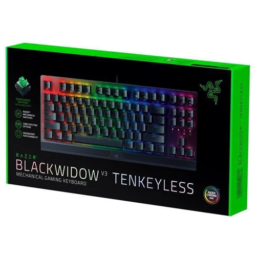 Клавіатура Razer BlackWidow V3 TKL Green Switch US (RZ03-03490100-R3M1): Тип клавіш механічний
