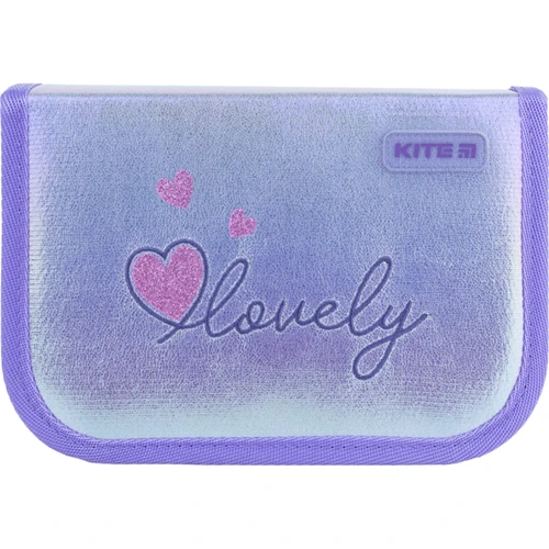 Пенал без наполнения Kite Lovely K22-621-7, 1 отделение, 1 отворот