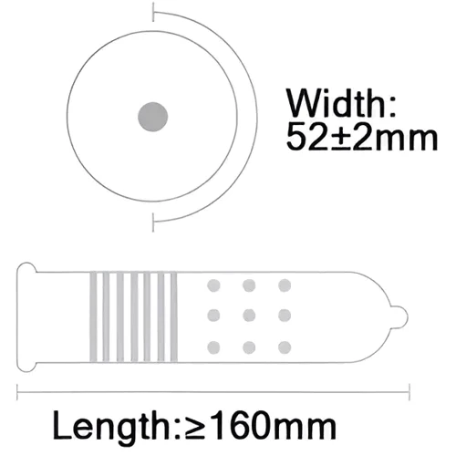 Текстуровані презервативи з ароматом ванілі OLO HA FOR GOD Performa, 10 шт