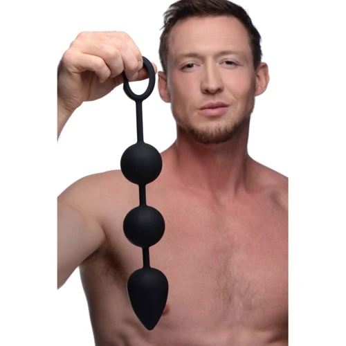 Tom of Finland Weighted Anal Ball Beads - анальные шарики -31,5х5,7см