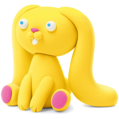 Набір пластиліну Ліпака Пухнасті улюбленці: Зайчик (30115-UA01)