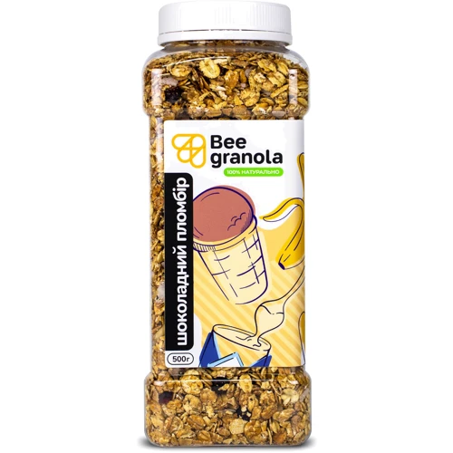 Гранола Bee Granola Шоколад 500 г: Вага нетто 500 г
