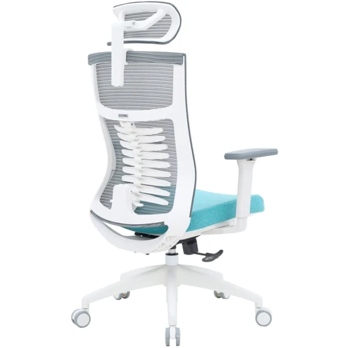 Офісне крісло OfficePro Balance (OC550-W-DG-BL): Матеріал оббивки Тканина, З сіткою