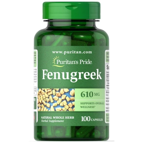 Puritan's Pride Fenugreek 610 mg Пажитник 100 капсул