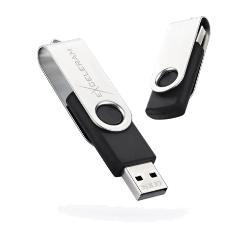 USB-флешка eXceleram 32GB P1 Series USB 2.0 Silver/Black (EXP1U2SIB32) фото 5