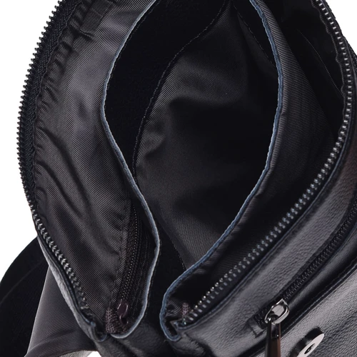 Мужская сумка планшет Keizer черная (K12055-black): Материал Натуральная кожа