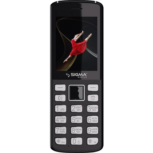Мобильный телефон Sigma mobile X-Style 24 Onyx grey (UA UCRF): Дисплей 2.4 LCD (240x320)