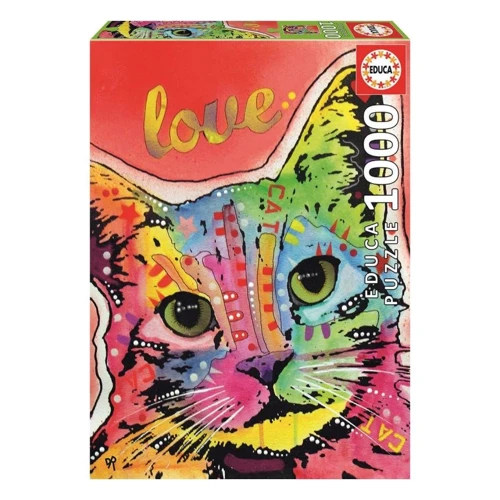 Пазл Educa Tilt Cat Love Дін Руссо 1000 елементів (6337235)