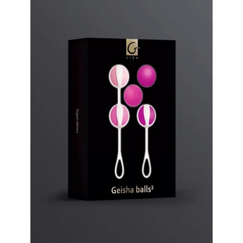 Шарики для тренировки интимных мышц Gvibe Geisha Balls 3 Pink