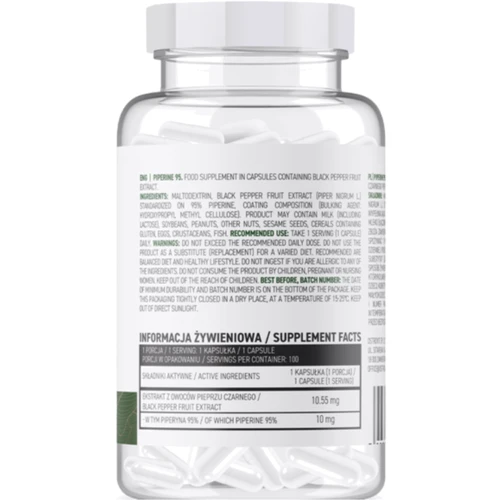 OstroVit Piperine 95 VEGE Пиперин 100 капсул: Производитель OstroVit