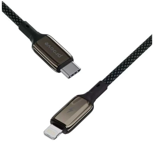 Кабель Proove Cable USB-C to Lightning Dense Metal 27W 1m Black (CCDM27002101): Тип USB-C - Lightning