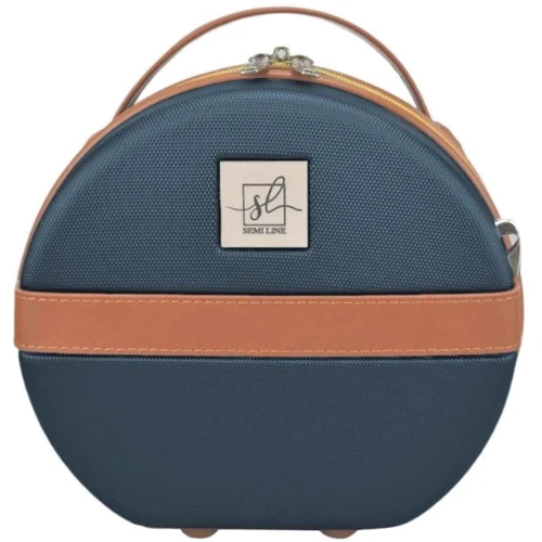Бьюти-кейс Semi Line 5L Blue/Brown синий/коричневый (T5672-1)