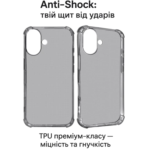 Чехол для iPhone BeCover TPU Case Anti-Shock Grey for iPhone 17 (713794)