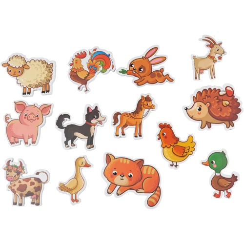 Набор для игры в ванной XoKo EVA ZОО (37 ед+мешочек для сушки+мешок хранения)