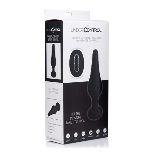 Анальная пробка Silicone Vibrating Anal Plug with Remote Control с дистанционным управлением