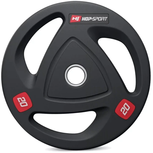Млинці для штанг і гантель Hop-Sport диск олімпійський 20 кг (5902308229587): Покриття Резина