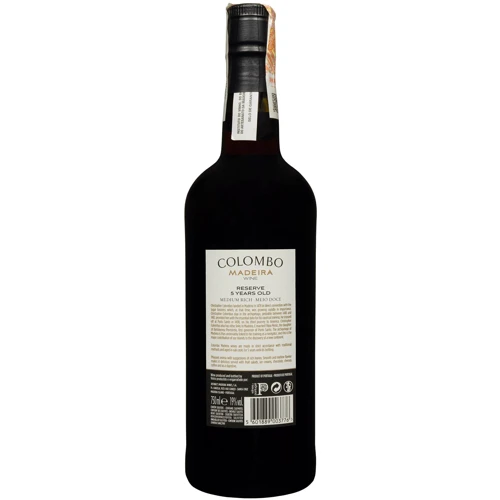 Вино Colombo Madeira Medium Rich Reserve 5 YO біле напівсолодке кріплене 0.75 л (FSH_5601889003776): Країна виробник Португалия