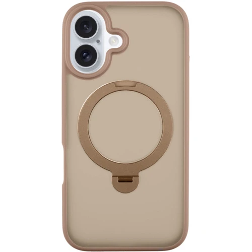 Чехол для iPhone Mobile Case Metal Buttons with MagSafe HQ Ring Rose Gold for iPhone 16