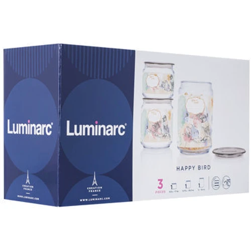 Luminarc Plano Happy Bird 3 пр. (P9217): Форма (по крышке) круглая