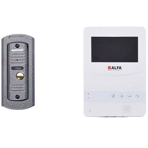 Кольоровий відеодомофон Alfa DP-431 White